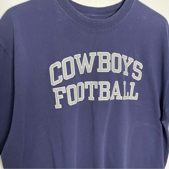 Reebok NFL Dallas Cowboys Football crewneck navy blue tshirt size XL - Picture 8 of 8
